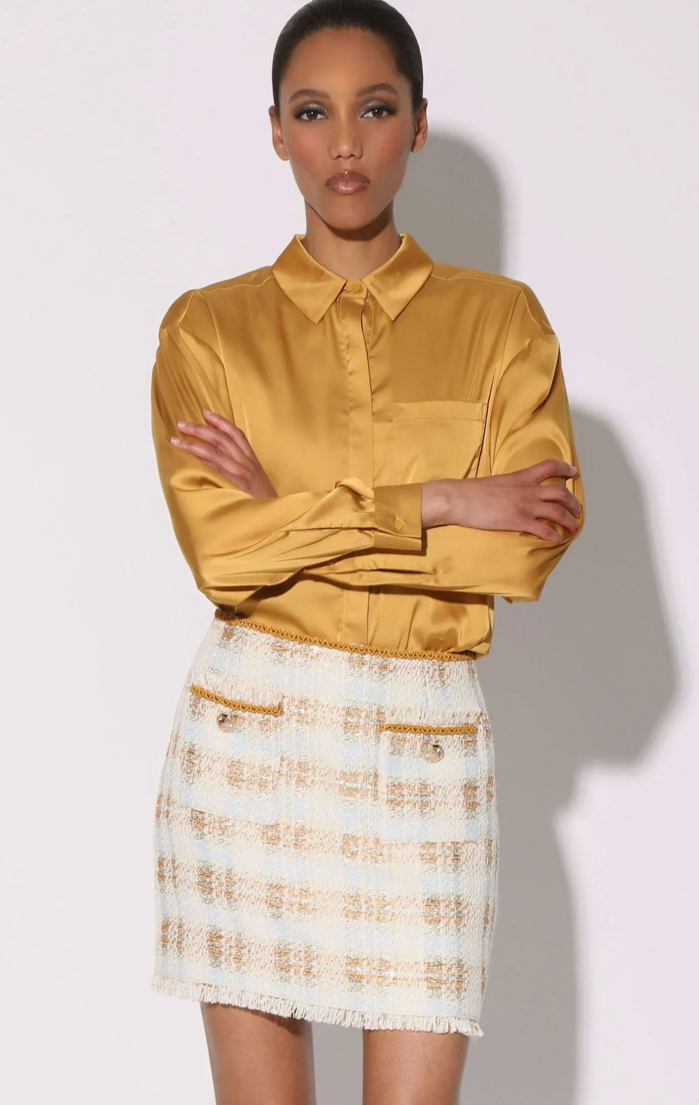 Walter Baker Ada Skirt, Enchanted Tweed^Women Bottoms