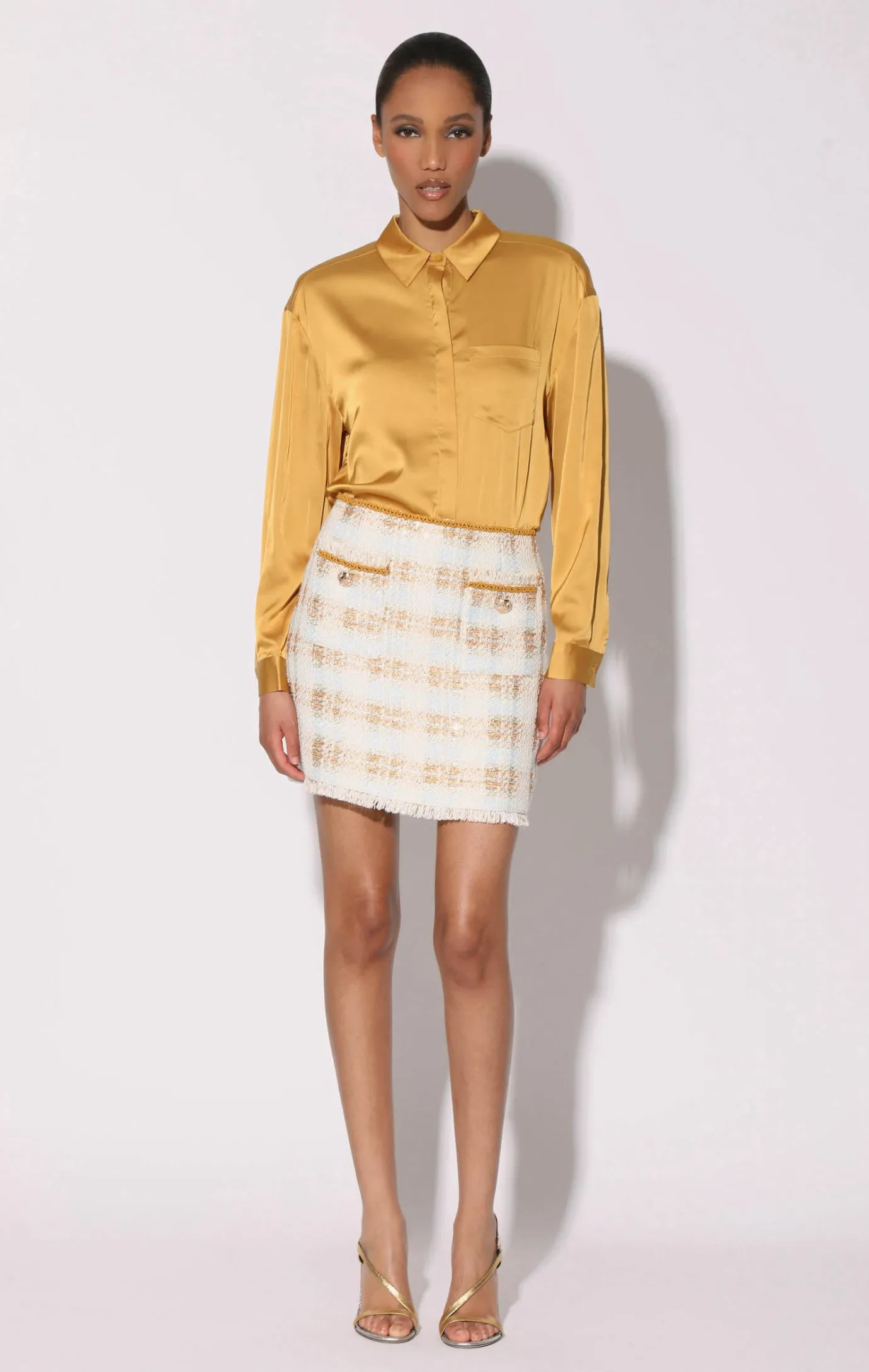 Walter Baker Ada Skirt, Enchanted Tweed^Women Bottoms