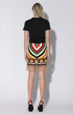 Walter Baker Alaina Skirt, Rainbow Sun Crochet^Women Bottoms