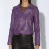 Walter Baker Allison Jacket, Amethyst - Leather^Women Leather | Jackets