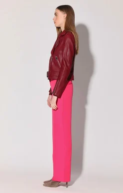 Walter Baker Allison Jacket, Garnet - Leather^Women Leather | Jackets