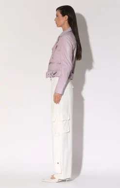 Walter Baker Allison Jacket, Lavender - Leather^Women Leather | Jackets