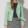 Walter Baker Allison Jacket, Pistachio - Leather^Women Jackets | Leather
