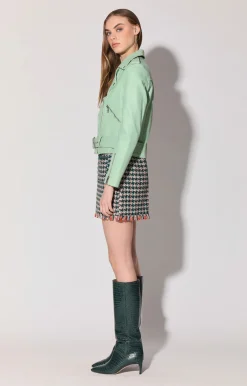 Walter Baker Allison Jacket, Pistachio - Leather^Women Jackets | Leather