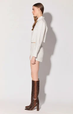 Walter Baker Ashlee Skirt, Vanilla Cloud Sequin^Women Bottoms