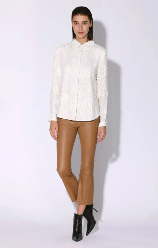 Walter Baker Athena Top, Vanilla Cloud Sequin^Women Tops