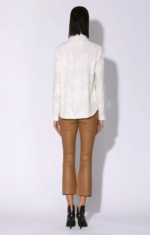 Walter Baker Athena Top, Vanilla Cloud Sequin^Women Tops