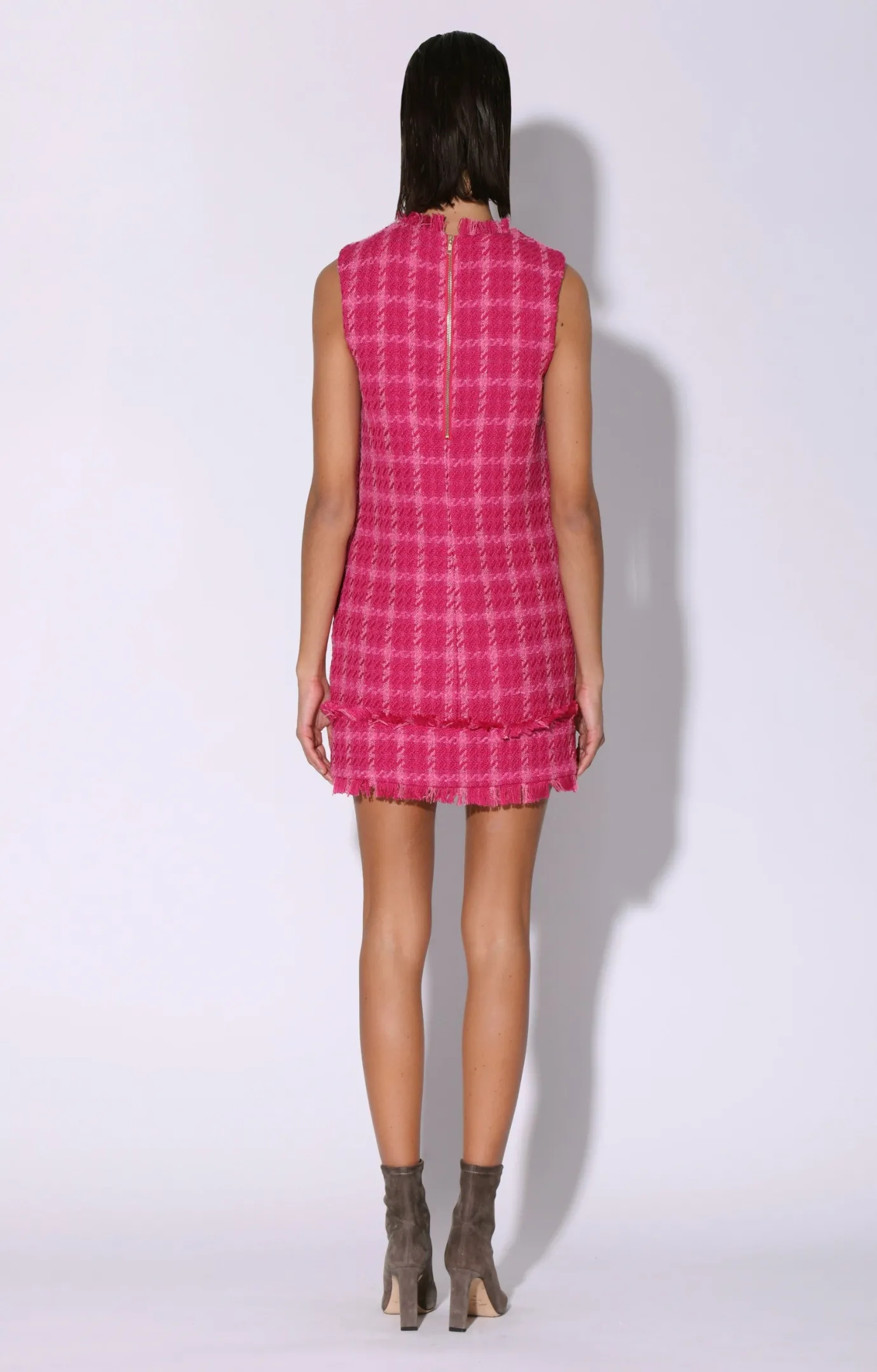 Walter Baker Bethani Dress, Magenta Electric Tweed^Women Dresses
