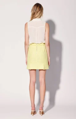 Walter Baker Bree Skirt, Lemon Tweed^Women Bottoms