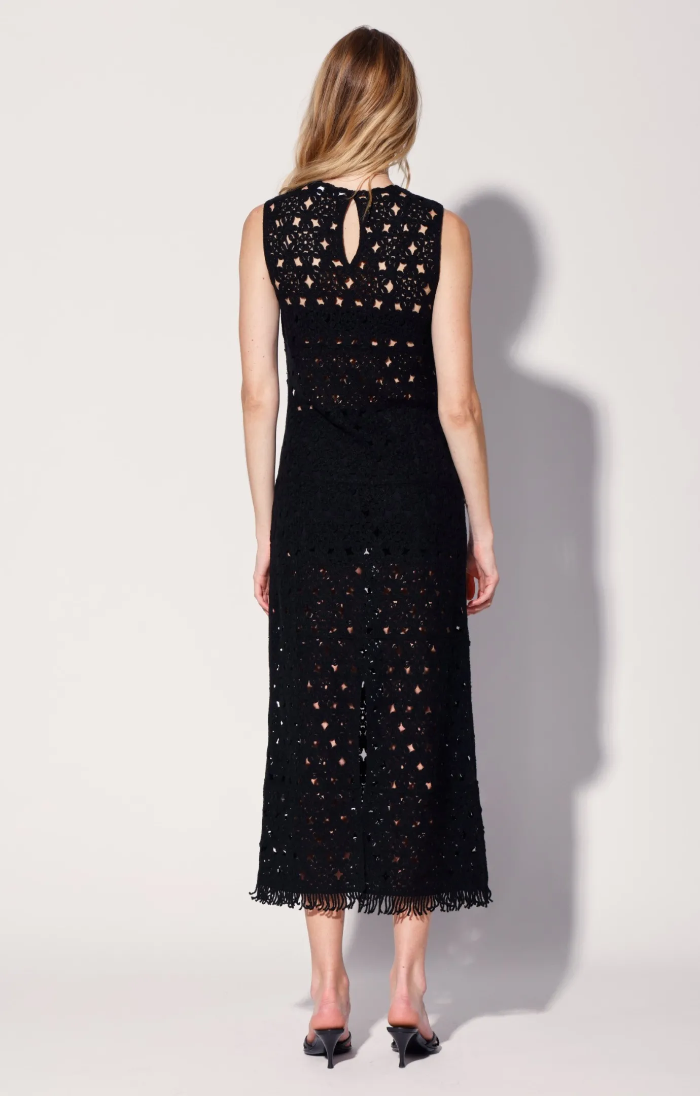 Walter Baker Brianna Dress, Dot Crochet Black^Women Dresses