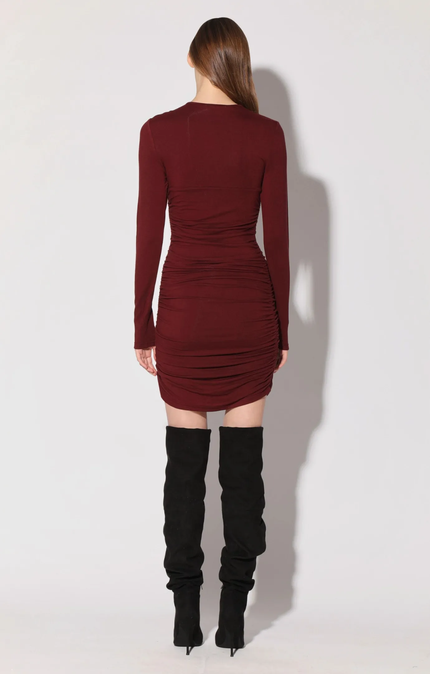 Walter Baker Calista Dress, Burgundy^Women Dresses