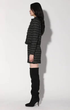 Walter Baker Carla Jacket, Tribeca Tweed Black Black^Women Jackets
