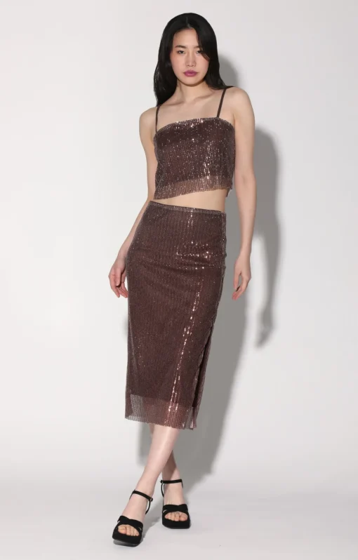 Walter Baker Chellie Top, City Sequin Mink^Women Tops