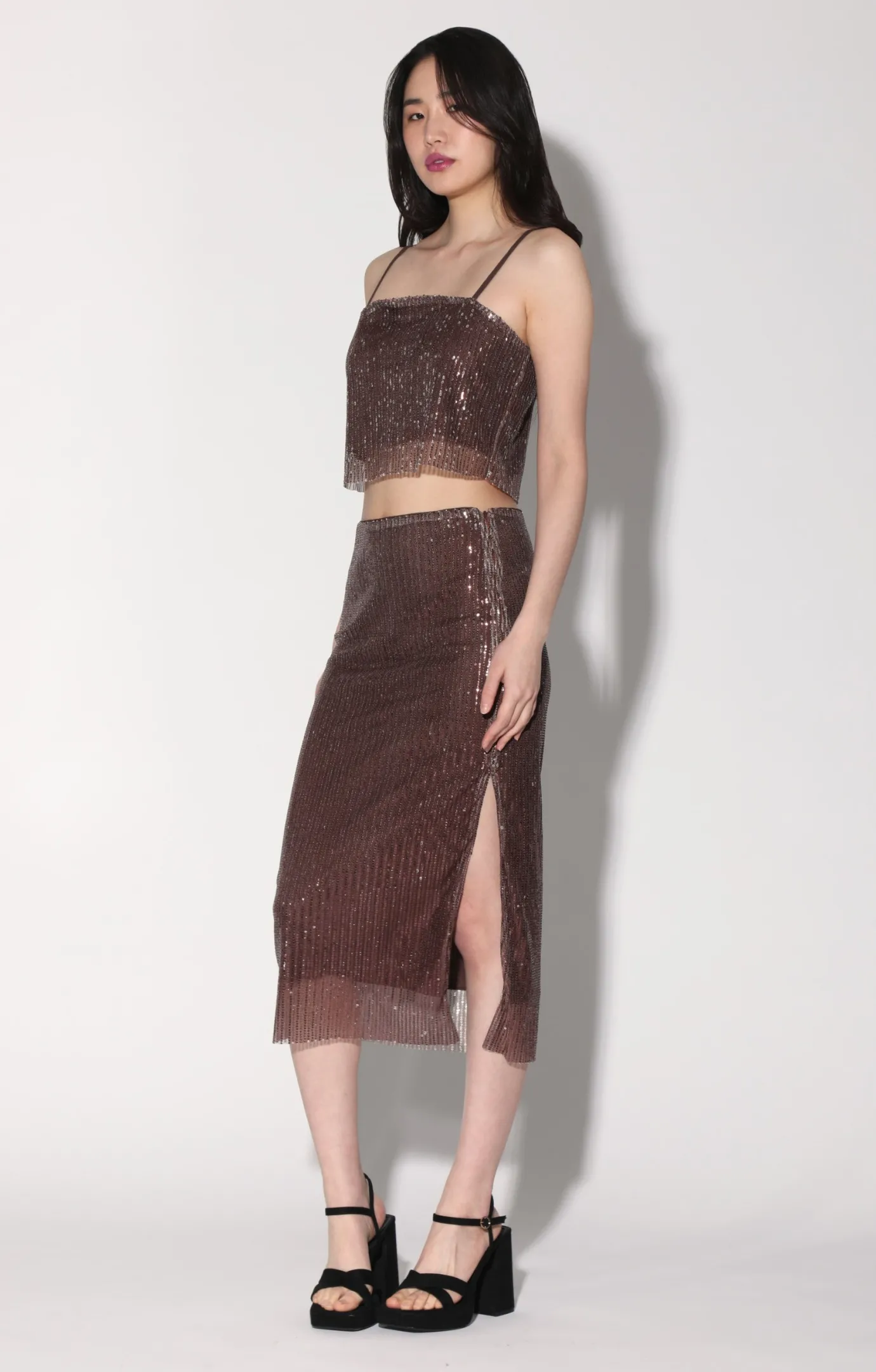 Walter Baker Chellie Top, City Sequin Mink^Women Tops