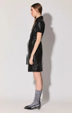 Walter Baker Chloe Dress, Black - Leather^Women Leather | Dresses