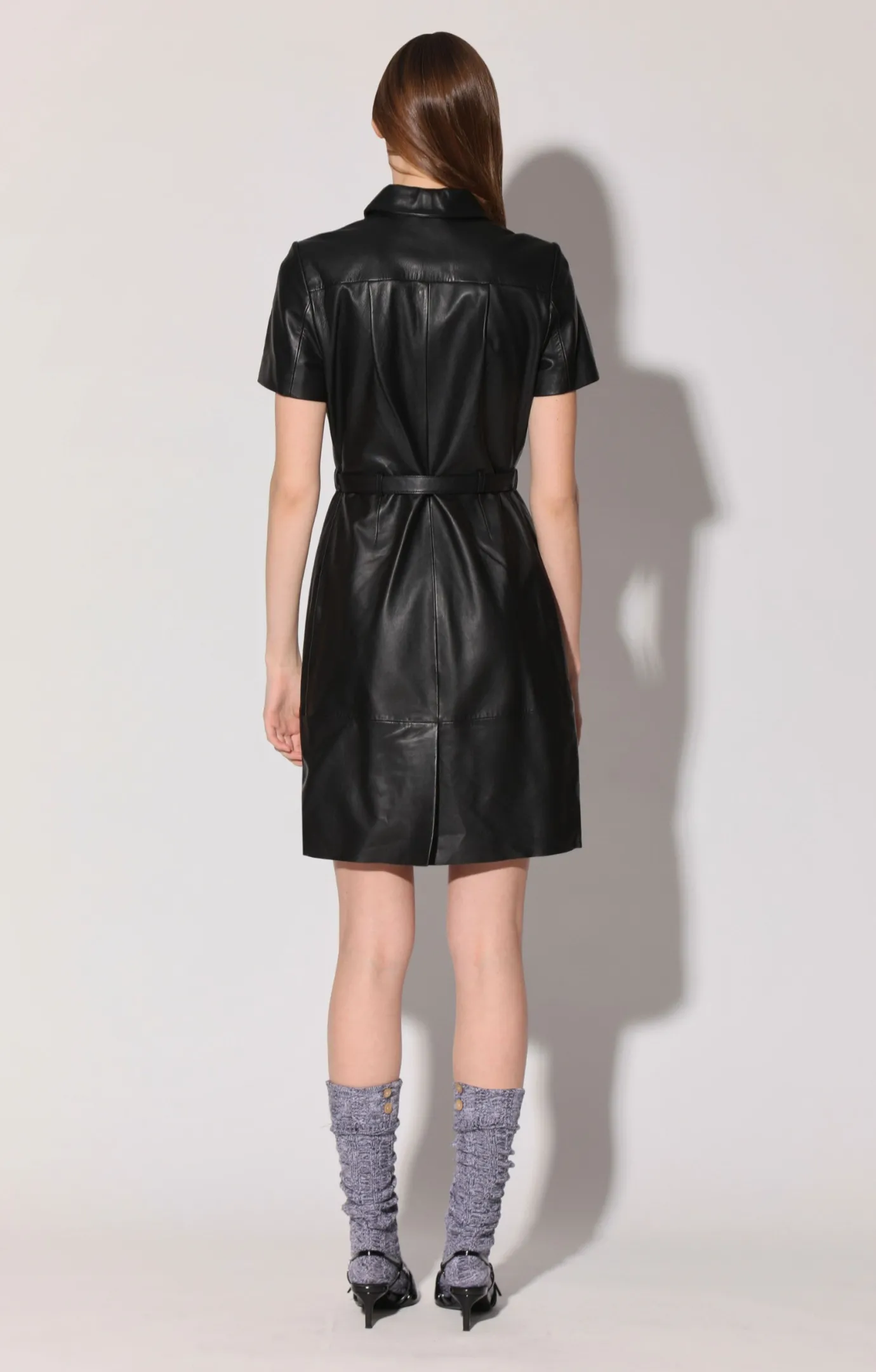 Walter Baker Chloe Dress, Black - Leather^Women Leather | Dresses