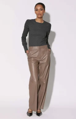 Walter Baker Cyrus Pant, Cedar - Leather^Women Leather | Bottoms