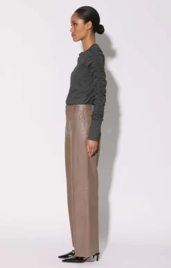 Walter Baker Cyrus Pant, Cedar - Leather^Women Leather | Bottoms