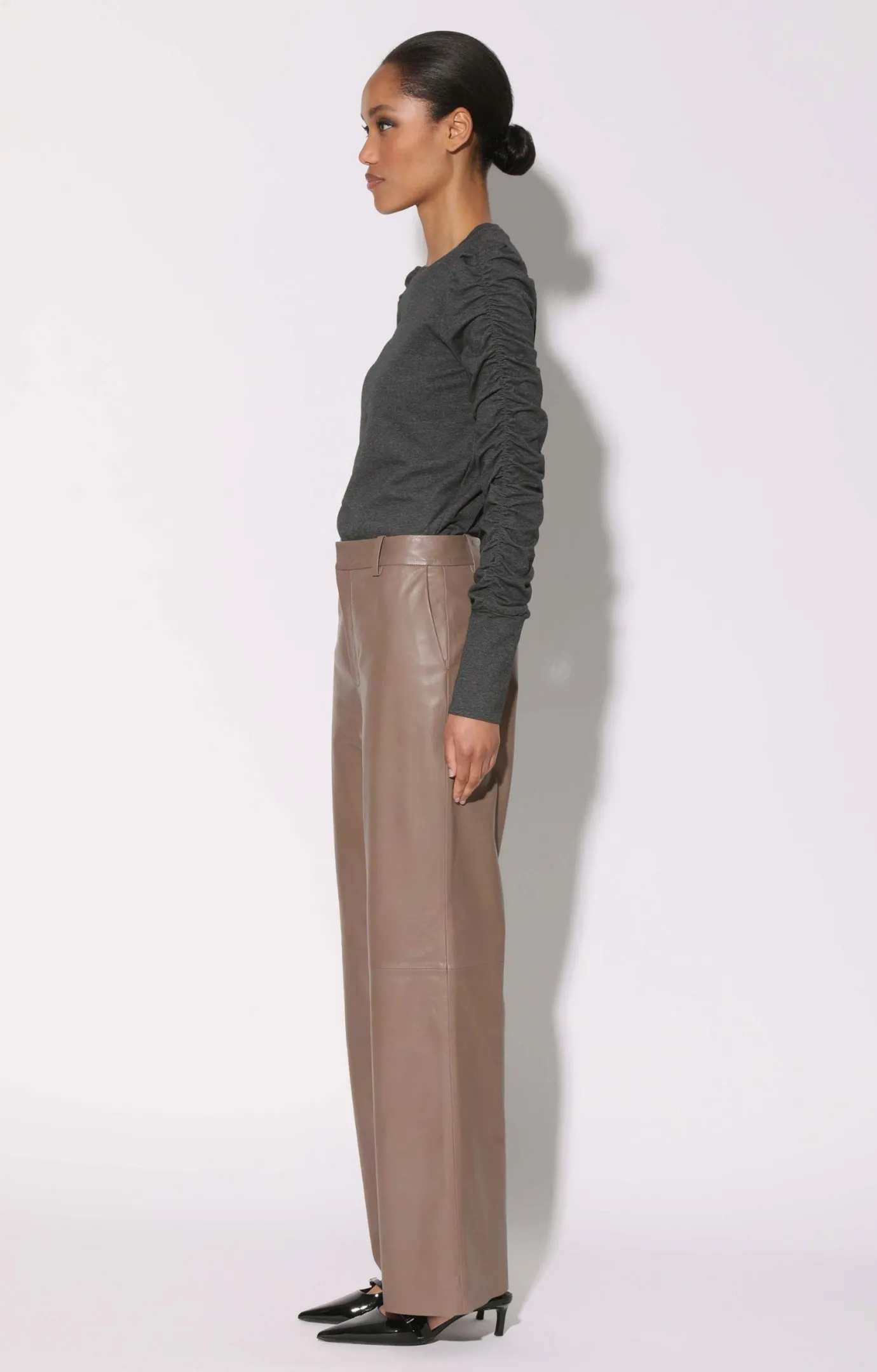 Walter Baker Cyrus Pant, Cedar - Leather^Women Leather | Bottoms