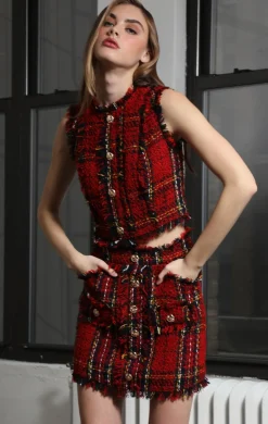 Walter Baker Dalia Skirt, Scotch Tweed^Women Bottoms