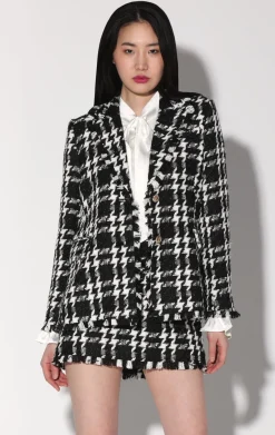 Walter Baker Damon Blazer, Heritage Tweed Black^Women Jackets