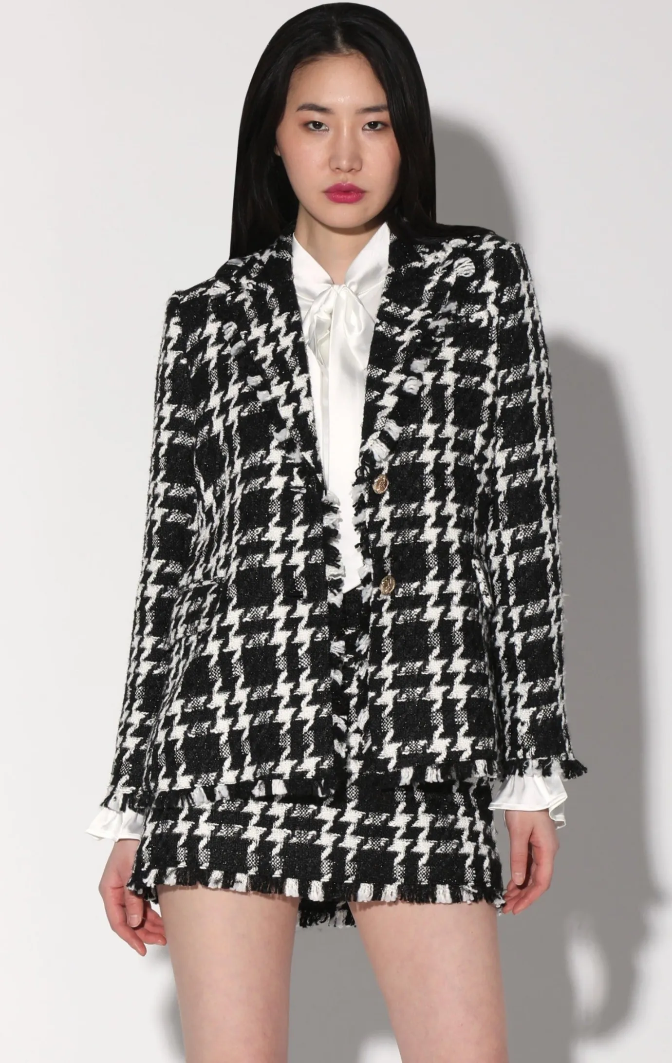 Walter Baker Damon Blazer, Heritage Tweed Black^Women Jackets