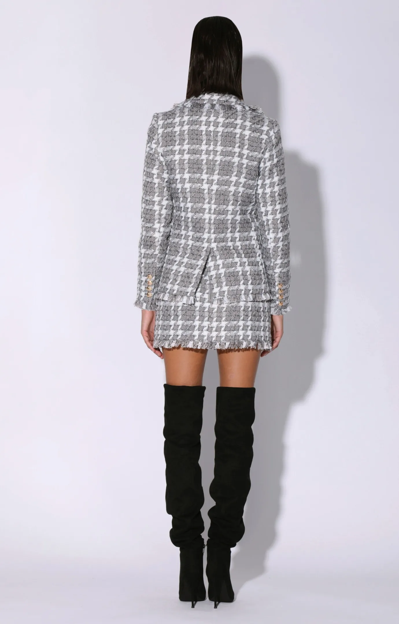 Walter Baker Damon Blazer, Heritage Tweed Grey^Women Jackets