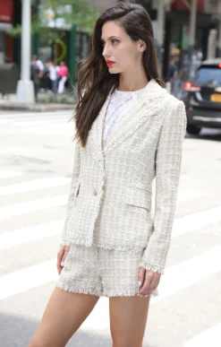 Walter Baker Damon Blazer, Yacht Tweed Sand^Women Jackets