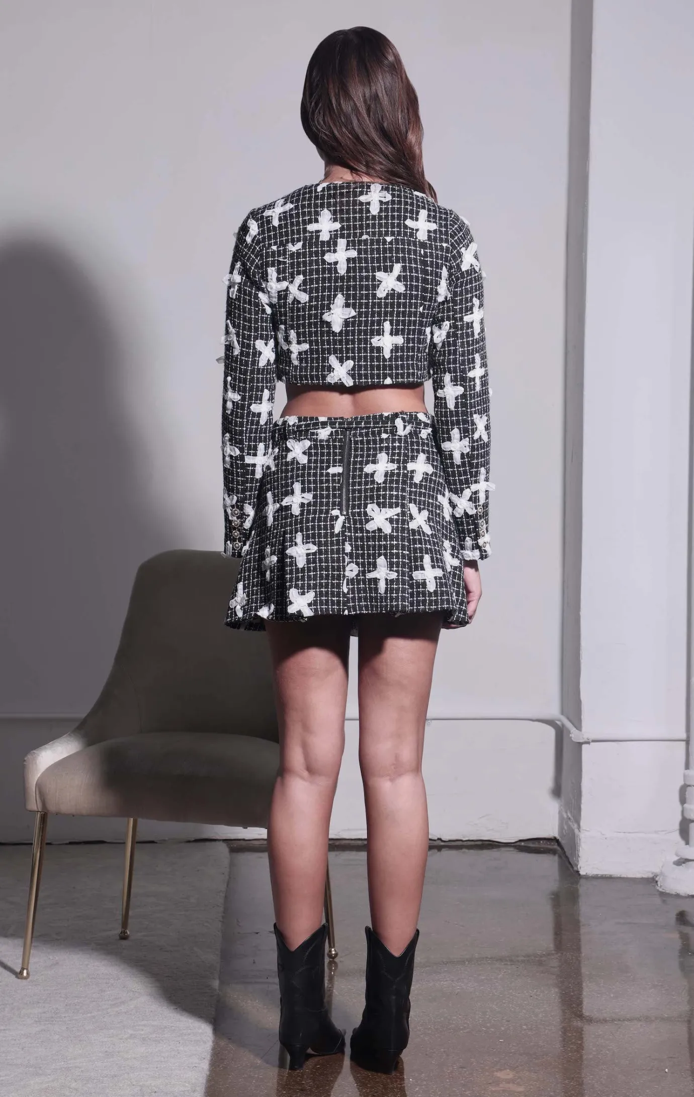 Walter Baker Daniella Skirt, Fleur Tweed^Women Bottoms