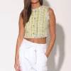 Walter Baker Dara Top, Malibu Yellow Tweed^Women Tops