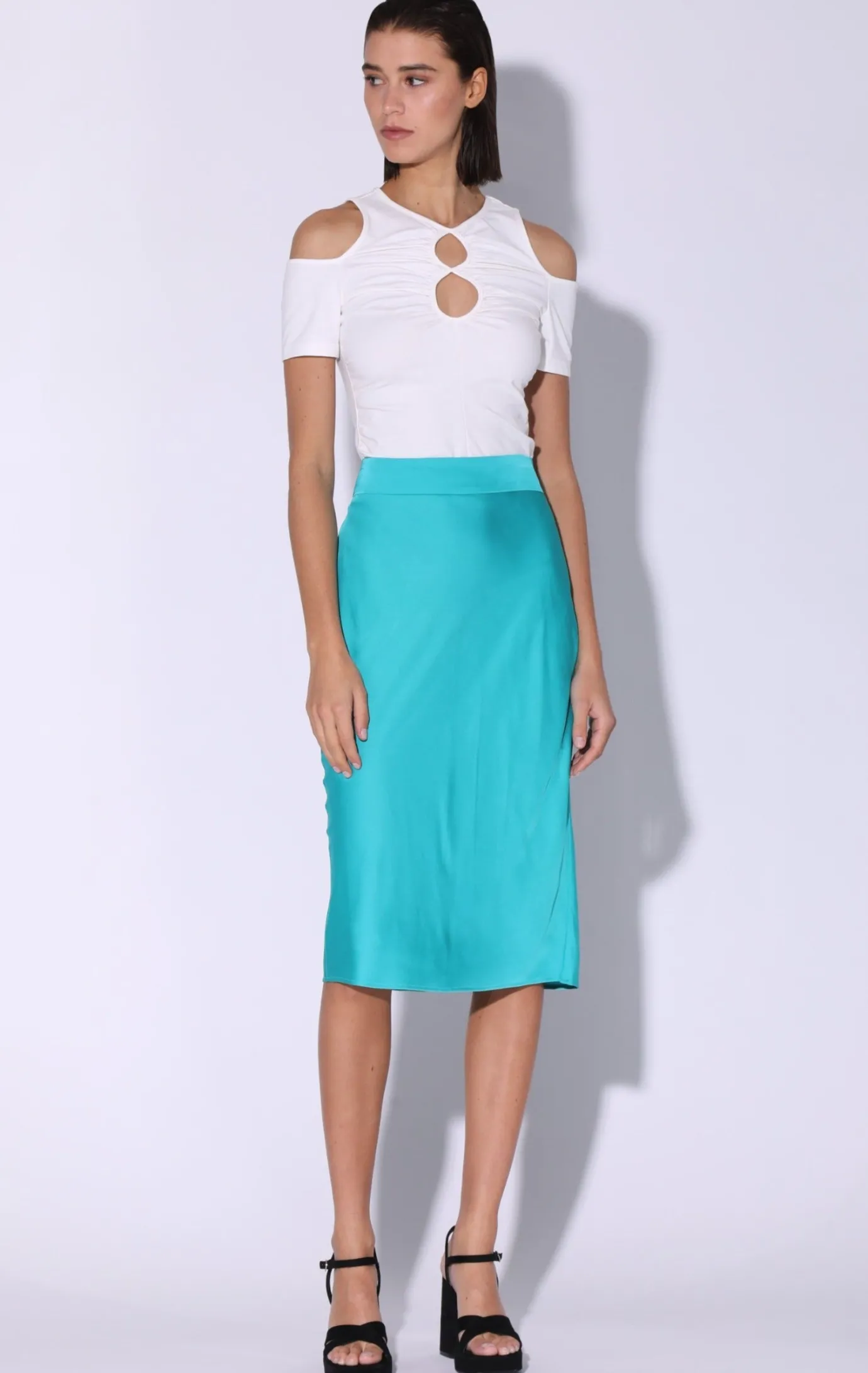 Walter Baker Daya Skirt, Turquoise^Women Bottoms