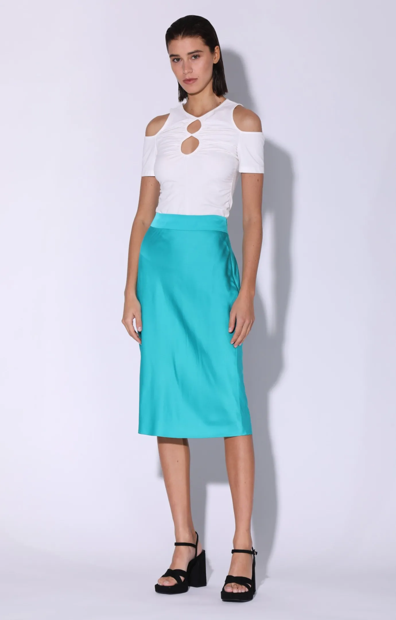 Walter Baker Daya Skirt, Turquoise^Women Bottoms