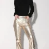 Walter Baker Dimitri Pant, Gold - Leather^Women Leather | Bottoms