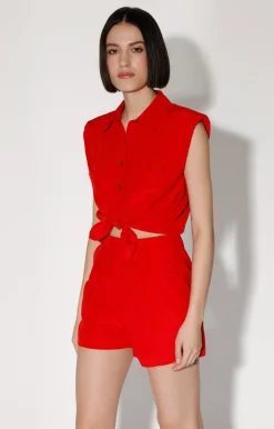 Walter Baker Donatella Top, Red^Women Tops