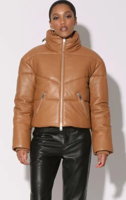 Walter Baker Edwina Jacket, Camel - Leather^Women Leather | Jackets