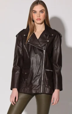 Walter Baker Emery Jacket, Mocha - Leather^Women Leather | Jackets