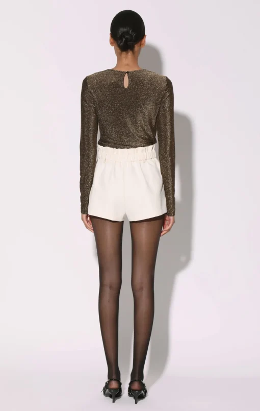 Walter Baker Emily Top, Shimmer Knit Gold^Women Tops