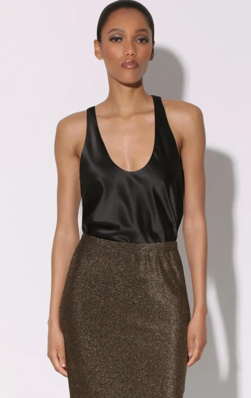 Walter Baker Emma Tank Top, Black^Women Tops