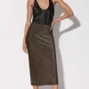 Walter Baker Erica Skirt, Shimmer Knit Gold^Women Bottoms