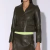 Walter Baker Estrella Jacket, Moss - Leather^Women Leather | Jackets