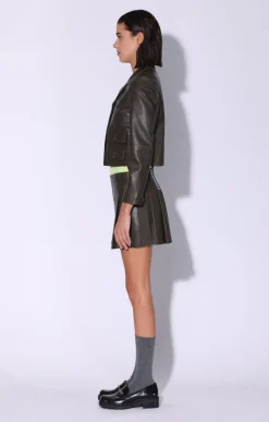 Walter Baker Estrella Jacket, Moss - Leather^Women Leather | Jackets