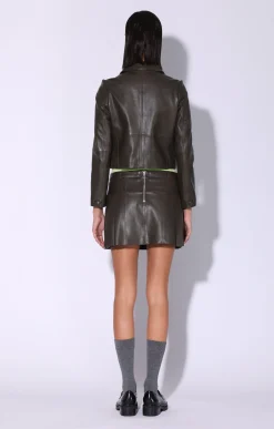 Walter Baker Estrella Jacket, Moss - Leather^Women Leather | Jackets
