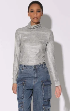 Walter Baker Evanna Top, Silver^Women Tops