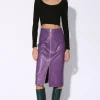 Walter Baker Galette Skirt, Amethyst - Leather^Women Leather | Bottoms