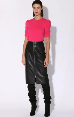 Walter Baker Galette Skirt, Black - Leather^Women Leather | Bottoms