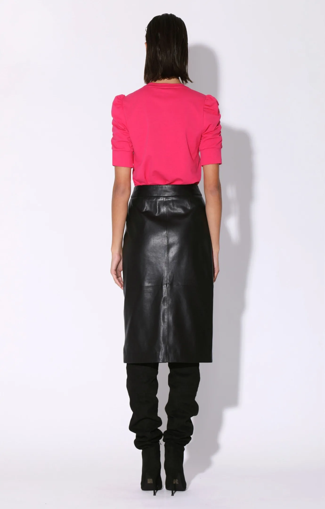 Walter Baker Galette Skirt, Black - Leather^Women Leather | Bottoms