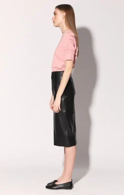 Walter Baker Glynice Skirt, Black - Leather^Women Leather | Bottoms