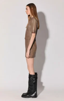 Walter Baker Harlynn Dress, Sand - Leather^Women Leather | Dresses