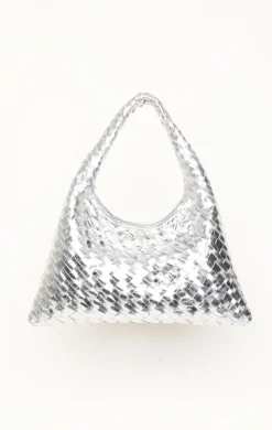 Walter Baker Haven Mini Hobo, Silver^Women Handbags