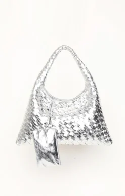 Walter Baker Haven Mini Hobo, Silver^Women Handbags